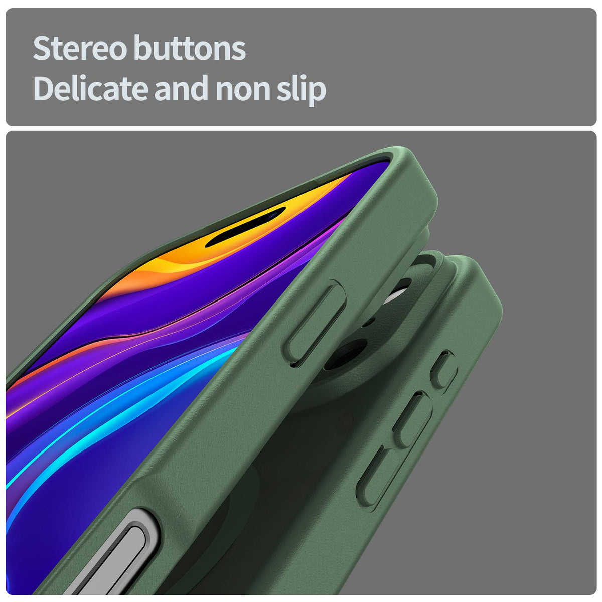 For iPhone 18 Pro Max Fanying Series Precision Camera Hole PC Hybrid TPU Translucent Frosted Magnetic Phone Case - Olive Green - EDA009893321D