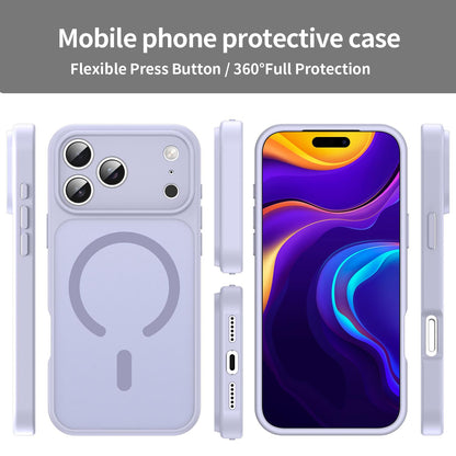 For iPhone 18 Pro Fanying Series Precision Camera Hole PC Hybrid TPU Translucent Frosted Magnetic Phone Case - Lavender - EDA009893322H