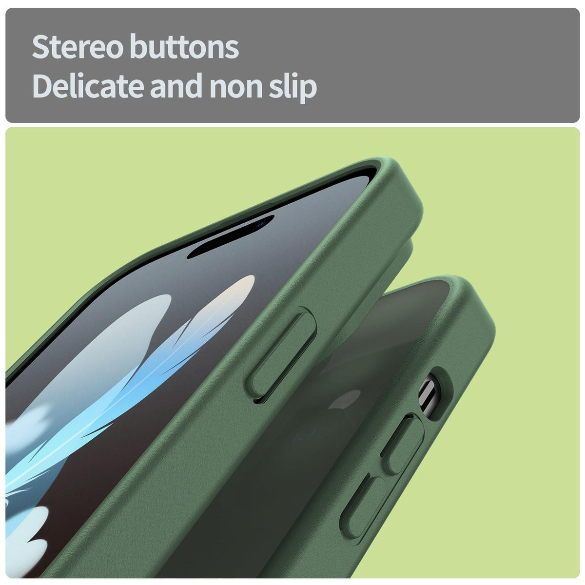 For iPhone 14 Pro Fanying Series Precision Camera Hole PC Hybrid TPU Translucent Frosted Phone Case - Olive Green - EDA009893401D