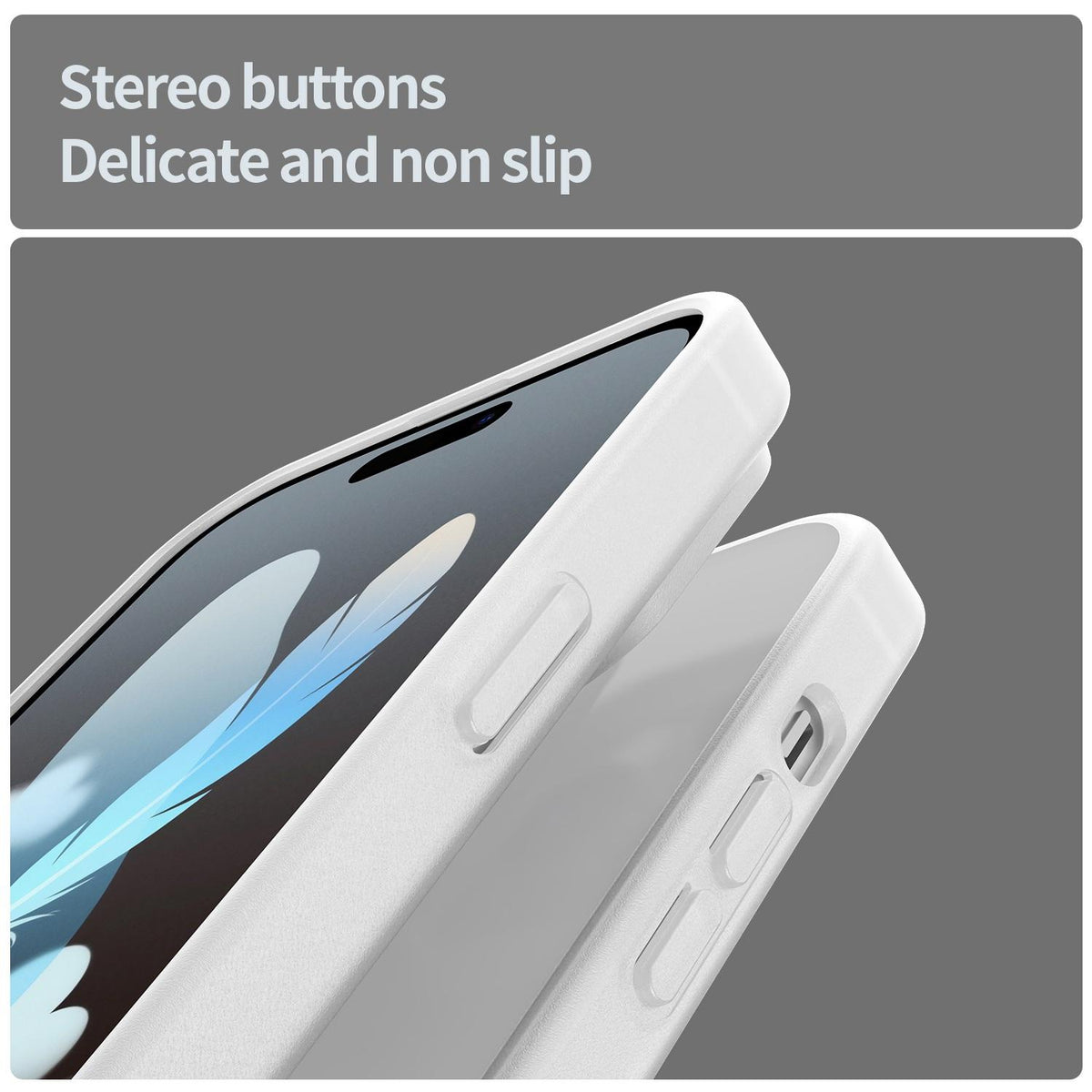 For iPhone 14 Pro Fanying Series Precision Camera Hole PC Hybrid TPU Translucent Frosted Phone Case - Matte White - EDA009893401J