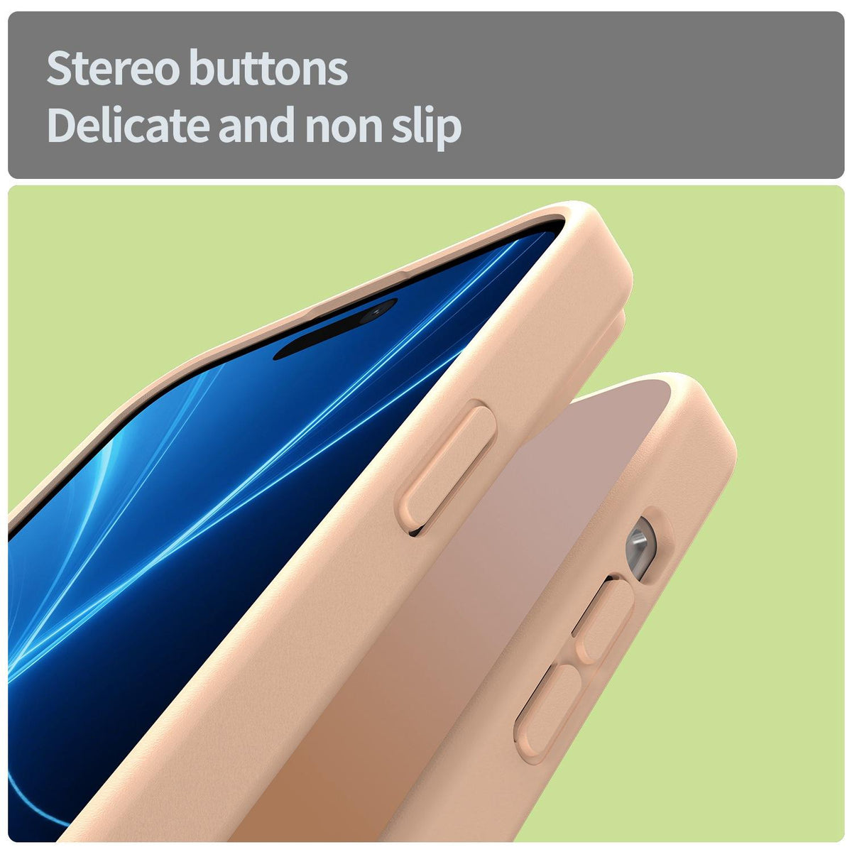 For iPhone 15 Plus Fanying Series Precision Camera Hole PC Hybrid TPU Translucent Frosted Phone Case - Rouge Powder - EDA009893406I