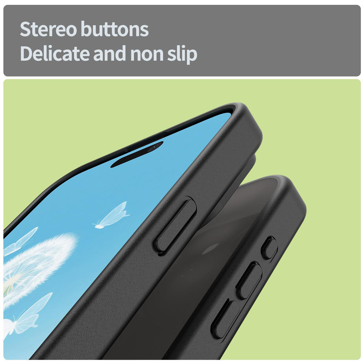 For iPhone 15 Pro Max Fanying Series Precision Camera Hole PC Hybrid TPU Translucent Frosted Phone Case - Translucent Black - EDA009893409A