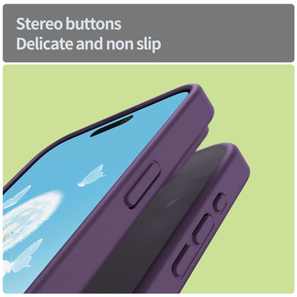 For iPhone 15 Pro Max Fanying Series Precision Camera Hole PC Hybrid TPU Translucent Frosted Phone Case - Crystal Purple - EDA009893409B