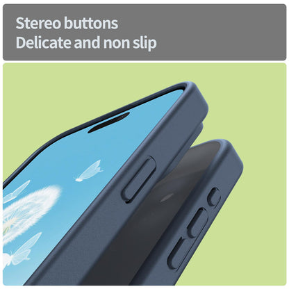 For iPhone 15 Pro Max Fanying Series Precision Camera Hole PC Hybrid TPU Translucent Frosted Phone Case - Cyan Blue - EDA009893409C