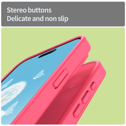 For iPhone 15 Pro Max Fanying Series Precision Camera Hole PC Hybrid TPU Translucent Frosted Phone Case - Rose Red - EDA009893409E
