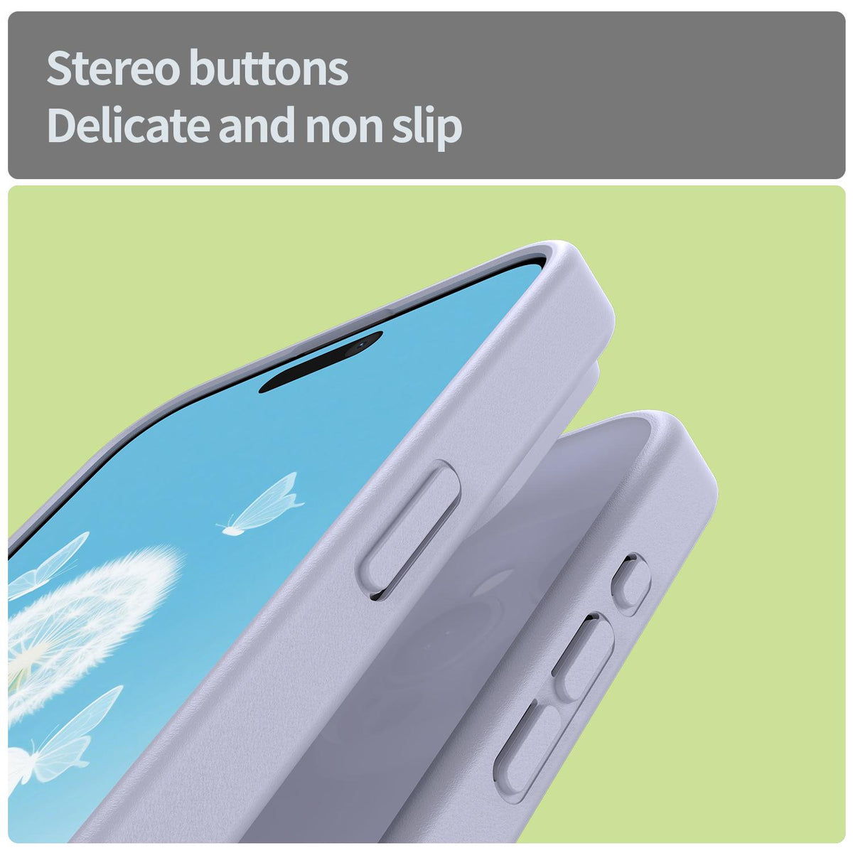 For iPhone 15 Pro Max Fanying Series Precision Camera Hole PC Hybrid TPU Translucent Frosted Phone Case - Lavender - EDA009893409H