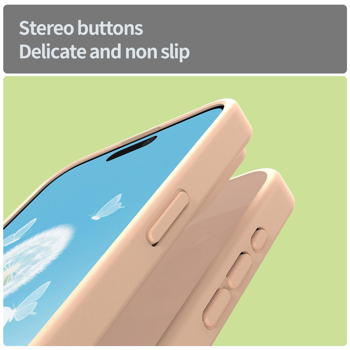 For iPhone 15 Pro Max Fanying Series Precision Camera Hole PC Hybrid TPU Translucent Frosted Phone Case - Rouge Powder - EDA009893409I