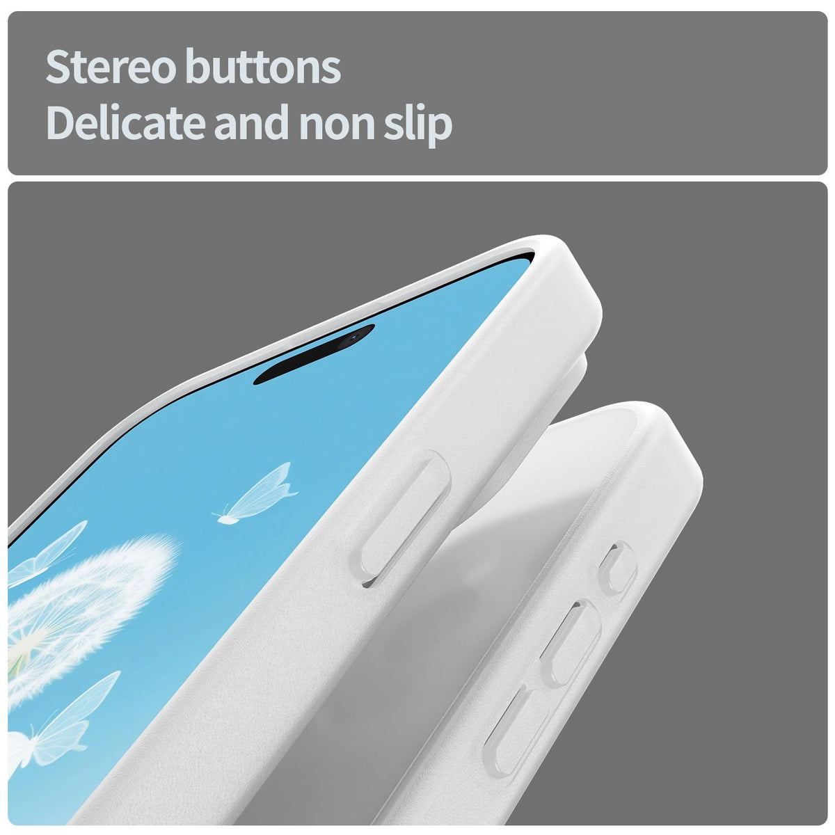 For iPhone 15 Pro Max Fanying Series Precision Camera Hole PC Hybrid TPU Translucent Frosted Phone Case - Matte White - EDA009893409J
