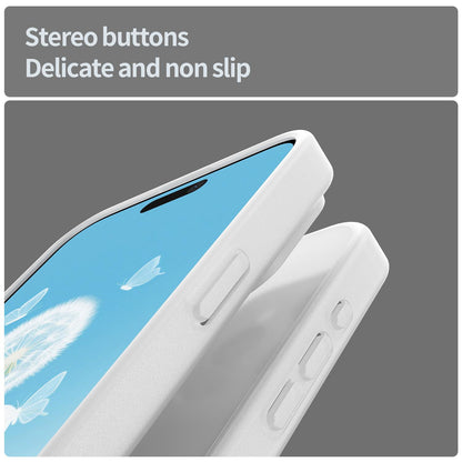 For iPhone 15 Pro Max Fanying Series Precision Camera Hole PC Hybrid TPU Translucent Frosted Phone Case - Matte White - EDA009893409J