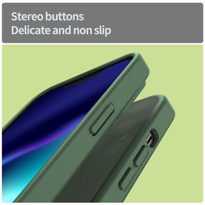 For iPhone 13 Pro Fanying Series Precision Camera Hole PC Hybrid TPU Translucent Frosted Phone Case - Olive Green - EDA009893410D