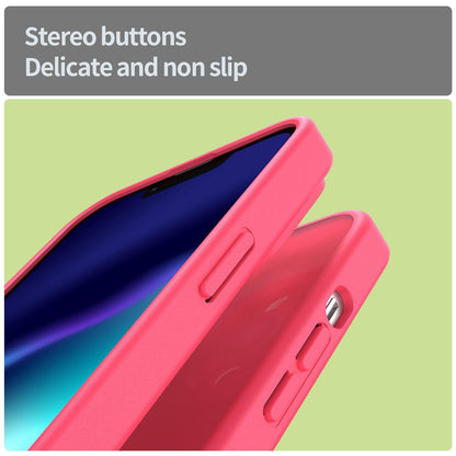 For iPhone 13 Pro Fanying Series Precision Camera Hole PC Hybrid TPU Translucent Frosted Phone Case - Rose Red - EDA009893410E