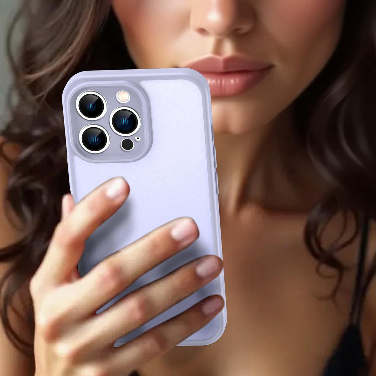 For iPhone 13 Pro Fanying Series Precision Camera Hole PC Hybrid TPU Translucent Frosted Phone Case - Lavender - EDA009893410H