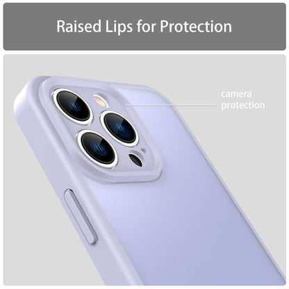 For iPhone 13 Pro Fanying Series Precision Camera Hole PC Hybrid TPU Translucent Frosted Phone Case - Lavender - EDA009893410H