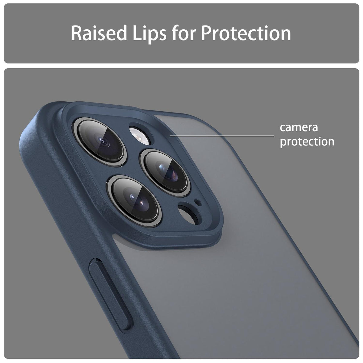 For iPhone 16 Pro Fanying Series Precision Camera Hole PC Hybrid TPU Translucent Frosted Phone Case - Cyan Blue - EDA009893414C