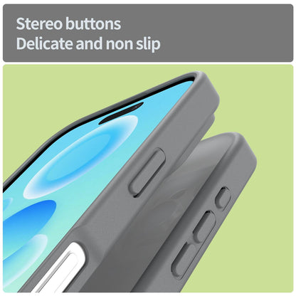 For iPhone 16 Pro Fanying Series Precision Camera Hole PC Hybrid TPU Translucent Frosted Phone Case - Silver Grey - EDA009893414F