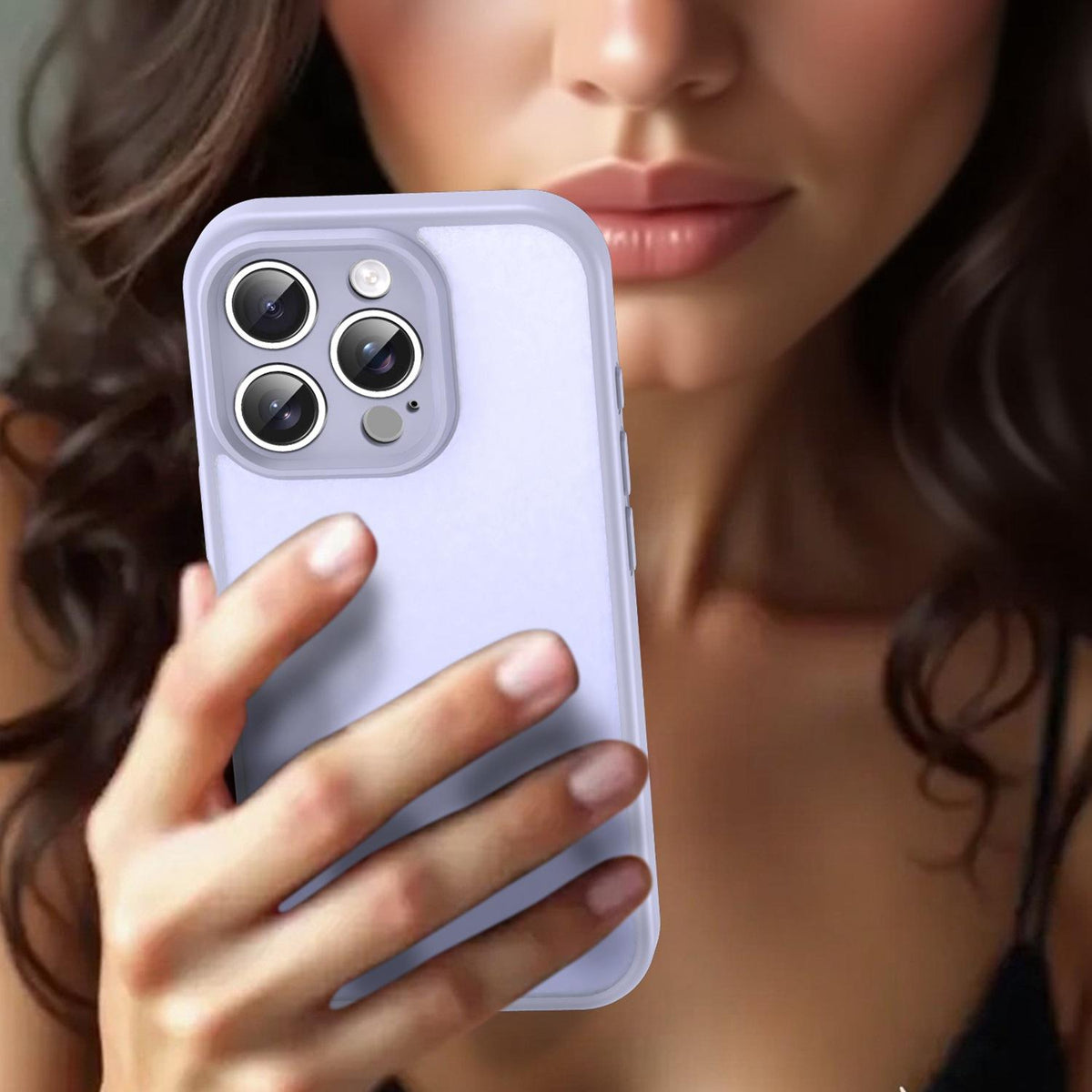 For iPhone 16 Pro Fanying Series Precision Camera Hole PC Hybrid TPU Translucent Frosted Phone Case - Lavender - EDA009893414H