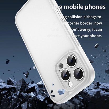 For iPhone 16 Pro Fanying Series Precision Camera Hole PC Hybrid TPU Translucent Frosted Phone Case - Matte White - EDA009893414J
