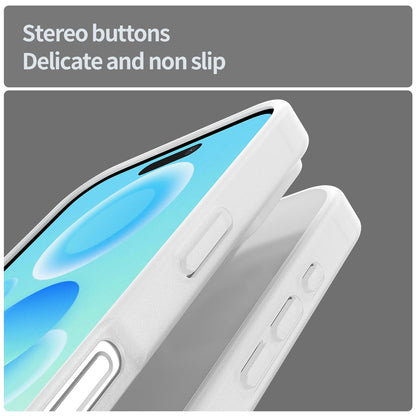 For iPhone 16 Pro Fanying Series Precision Camera Hole PC Hybrid TPU Translucent Frosted Phone Case - Matte White - EDA009893414J