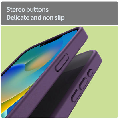 For iPhone 16e / 17e Fanying Series Precision Camera Hole PC Hybrid TPU Translucent Frosted Phone Case - Crystal Purple - EDA009893416B