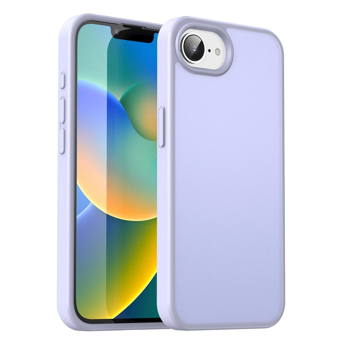 For iPhone 16e / 17e Fanying Series Precision Camera Hole PC Hybrid TPU Translucent Frosted Phone Case - Lavender - EDA009893416H