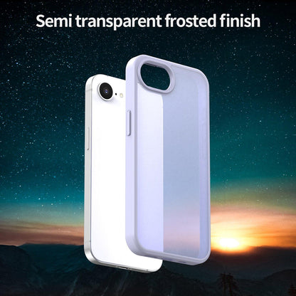 For iPhone 16e / 17e Fanying Series Precision Camera Hole PC Hybrid TPU Translucent Frosted Phone Case - Lavender - EDA009893416H
