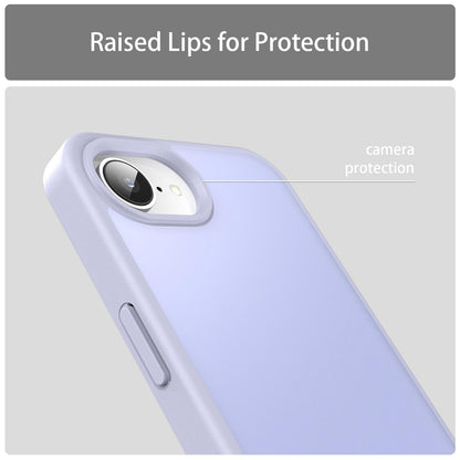 For iPhone 16e / 17e Fanying Series Precision Camera Hole PC Hybrid TPU Translucent Frosted Phone Case - Lavender - EDA009893416H