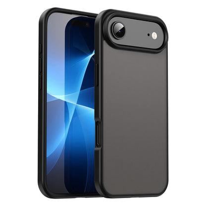 For iPhone Air Fanying Series Precision Camera Hole PC Hybrid TPU Translucent Frosted Phone Case - Translucent Black - EDA009893418A