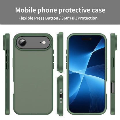 For iPhone Air Fanying Series Precision Camera Hole PC Hybrid TPU Translucent Frosted Phone Case - Olive Green - EDA009893418D