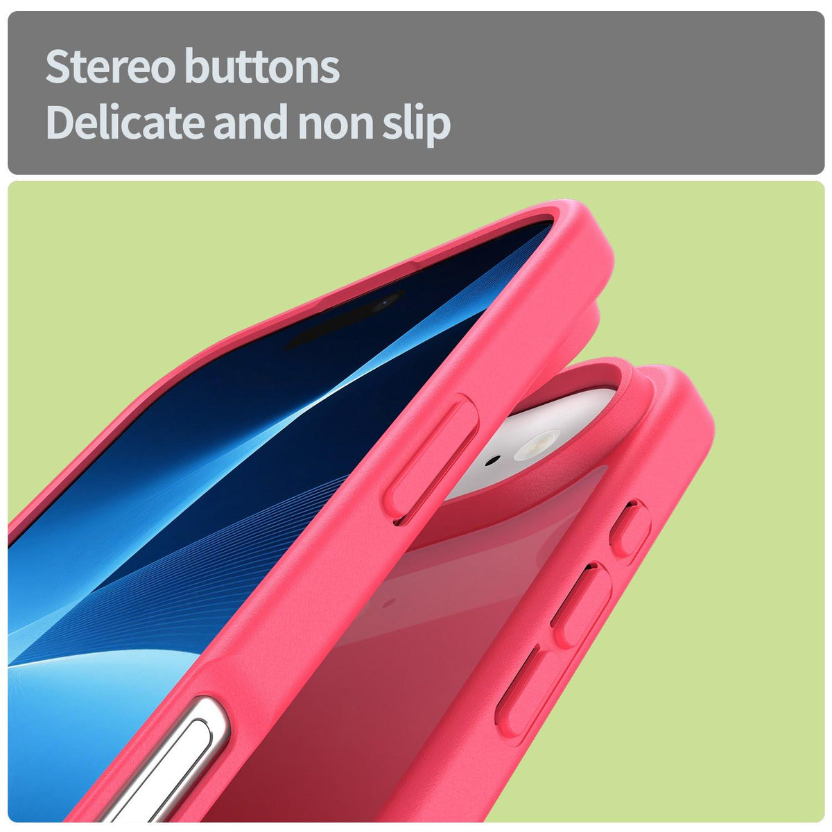 For iPhone Air Fanying Series Precision Camera Hole PC Hybrid TPU Translucent Frosted Phone Case - Rose Red - EDA009893418E
