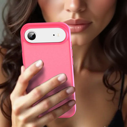 For iPhone Air Fanying Series Precision Camera Hole PC Hybrid TPU Translucent Frosted Phone Case - Rose Red - EDA009893418E