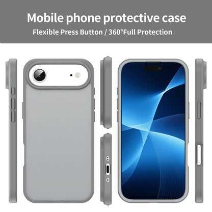For iPhone Air Fanying Series Precision Camera Hole PC Hybrid TPU Translucent Frosted Phone Case - Silver Grey - EDA009893418F