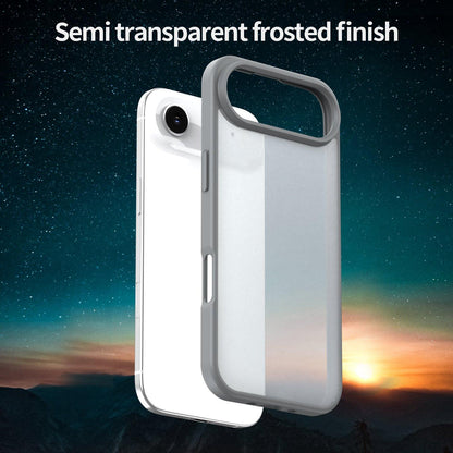 For iPhone Air Fanying Series Precision Camera Hole PC Hybrid TPU Translucent Frosted Phone Case - Silver Grey - EDA009893418F