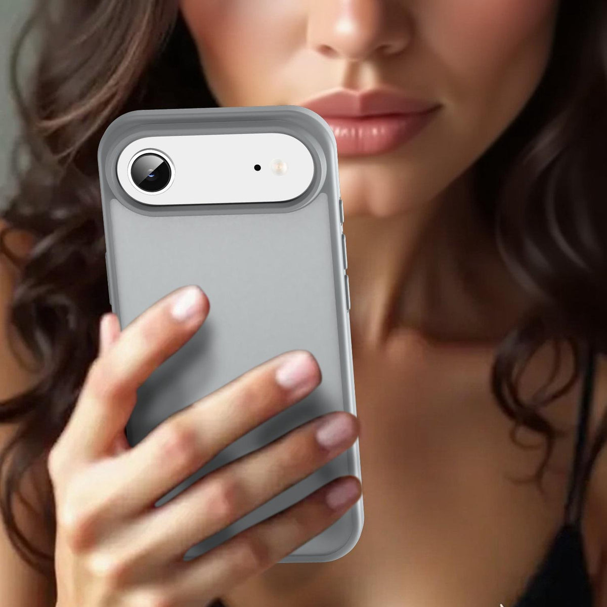 For iPhone Air Fanying Series Precision Camera Hole PC Hybrid TPU Translucent Frosted Phone Case - Silver Grey - EDA009893418F