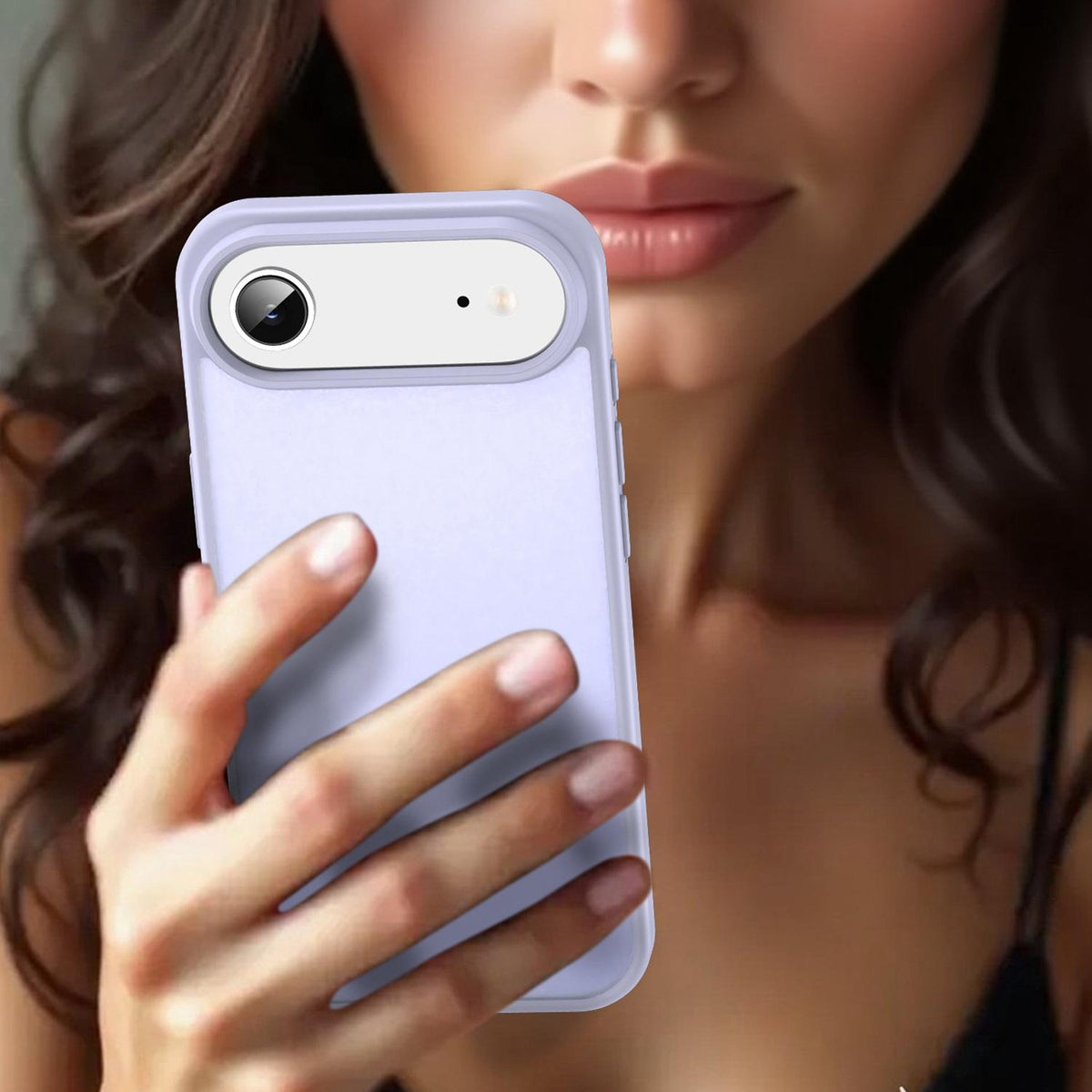 For iPhone Air Fanying Series Precision Camera Hole PC Hybrid TPU Translucent Frosted Phone Case - Lavender - EDA009893418H