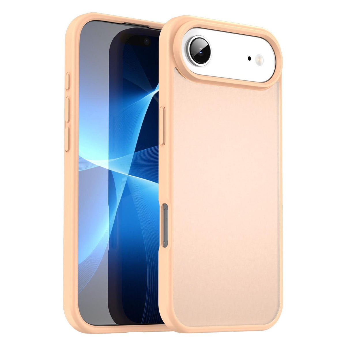 For iPhone Air Fanying Series Precision Camera Hole PC Hybrid TPU Translucent Frosted Phone Case - Rouge Powder - EDA009893418I