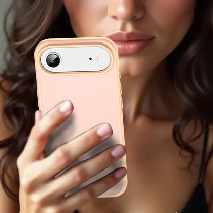 For iPhone Air Fanying Series Precision Camera Hole PC Hybrid TPU Translucent Frosted Phone Case - Rouge Powder - EDA009893418I