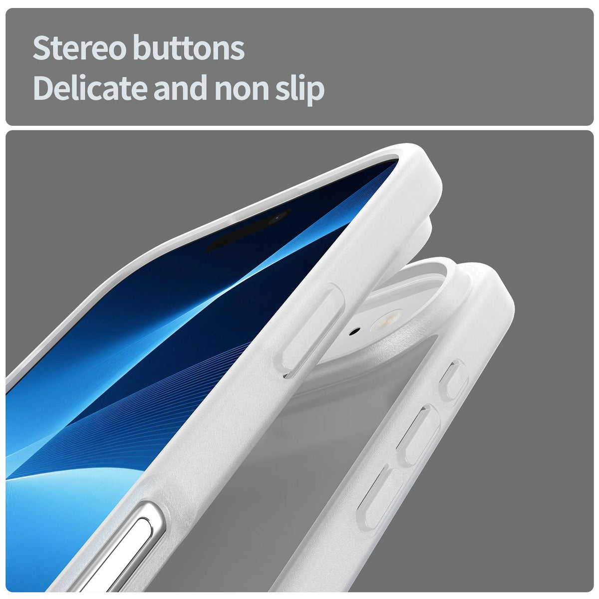 For iPhone Air Fanying Series Precision Camera Hole PC Hybrid TPU Translucent Frosted Phone Case - Matte White - EDA009893418J