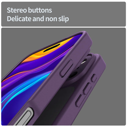 For iPhone 18 Pro Fanying Series Precision Camera Hole PC Hybrid TPU Translucent Frosted Phone Case - Crystal Purple - EDA009893422B