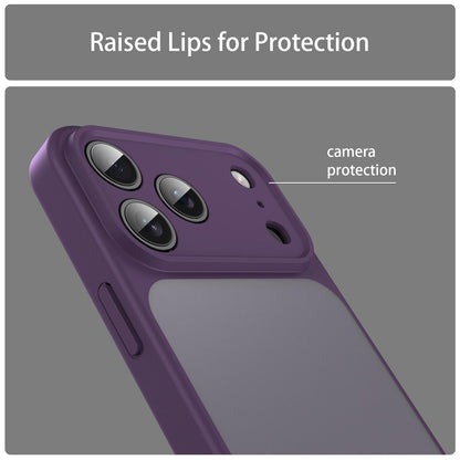 For iPhone 18 Pro Fanying Series Precision Camera Hole PC Hybrid TPU Translucent Frosted Phone Case - Crystal Purple - EDA009893422B