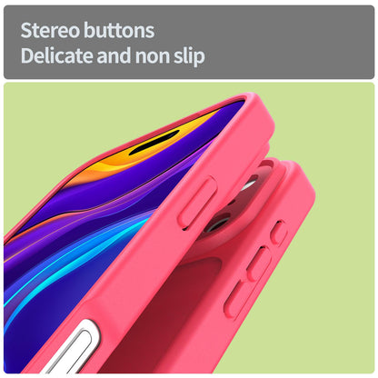 For iPhone 18 Pro Fanying Series Precision Camera Hole PC Hybrid TPU Translucent Frosted Phone Case - Rose Red - EDA009893422E
