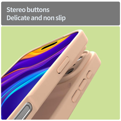 For iPhone 18 Pro Fanying Series Precision Camera Hole PC Hybrid TPU Translucent Frosted Phone Case - Rouge Powder - EDA009893422I