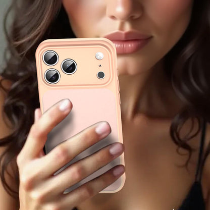 For iPhone 18 Pro Fanying Series Precision Camera Hole PC Hybrid TPU Translucent Frosted Phone Case - Rouge Powder - EDA009893422I