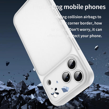 For iPhone 18 Pro Fanying Series Precision Camera Hole PC Hybrid TPU Translucent Frosted Phone Case - Matte White - EDA009893422J