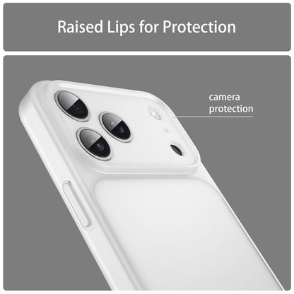 For iPhone 18 Pro Fanying Series Precision Camera Hole PC Hybrid TPU Translucent Frosted Phone Case - Matte White - EDA009893422J