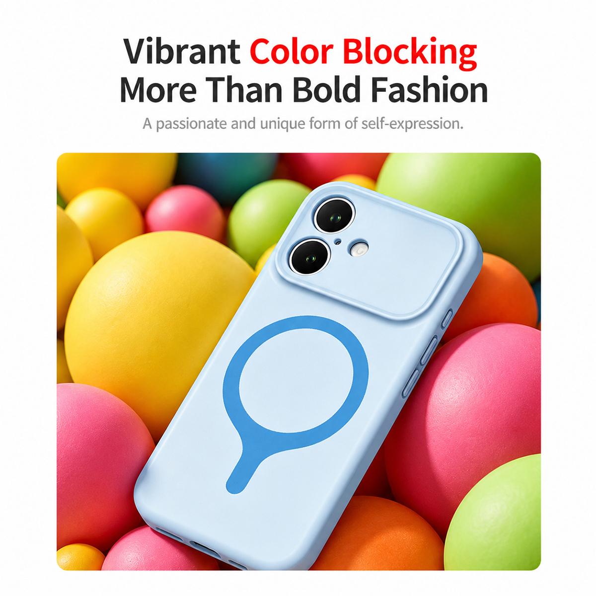 For iPhone 17 Transforms Into 17 Series Liquid Silicone Magnetic Phone Case - Yellow - EDA009893603F