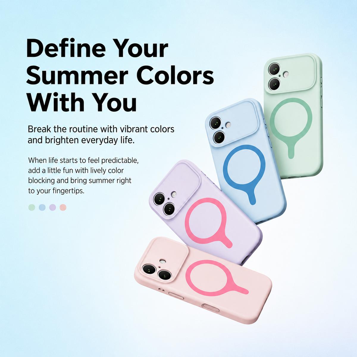 For iPhone 16 Transforms Into 17 Series Liquid Silicone Magnetic Phone Case - Black - EDA009893607B