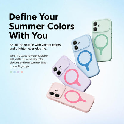For iPhone 16 Transforms Into 17 Series Liquid Silicone Magnetic Phone Case - Yellow - EDA009893607F