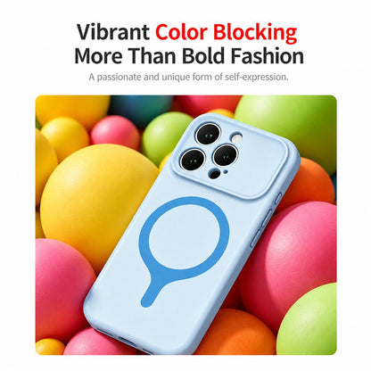 For iPhone 15 Pro Max Transforms Into 17 Series Liquid Silicone Magnetic Phone Case - Green - EDA009893608D