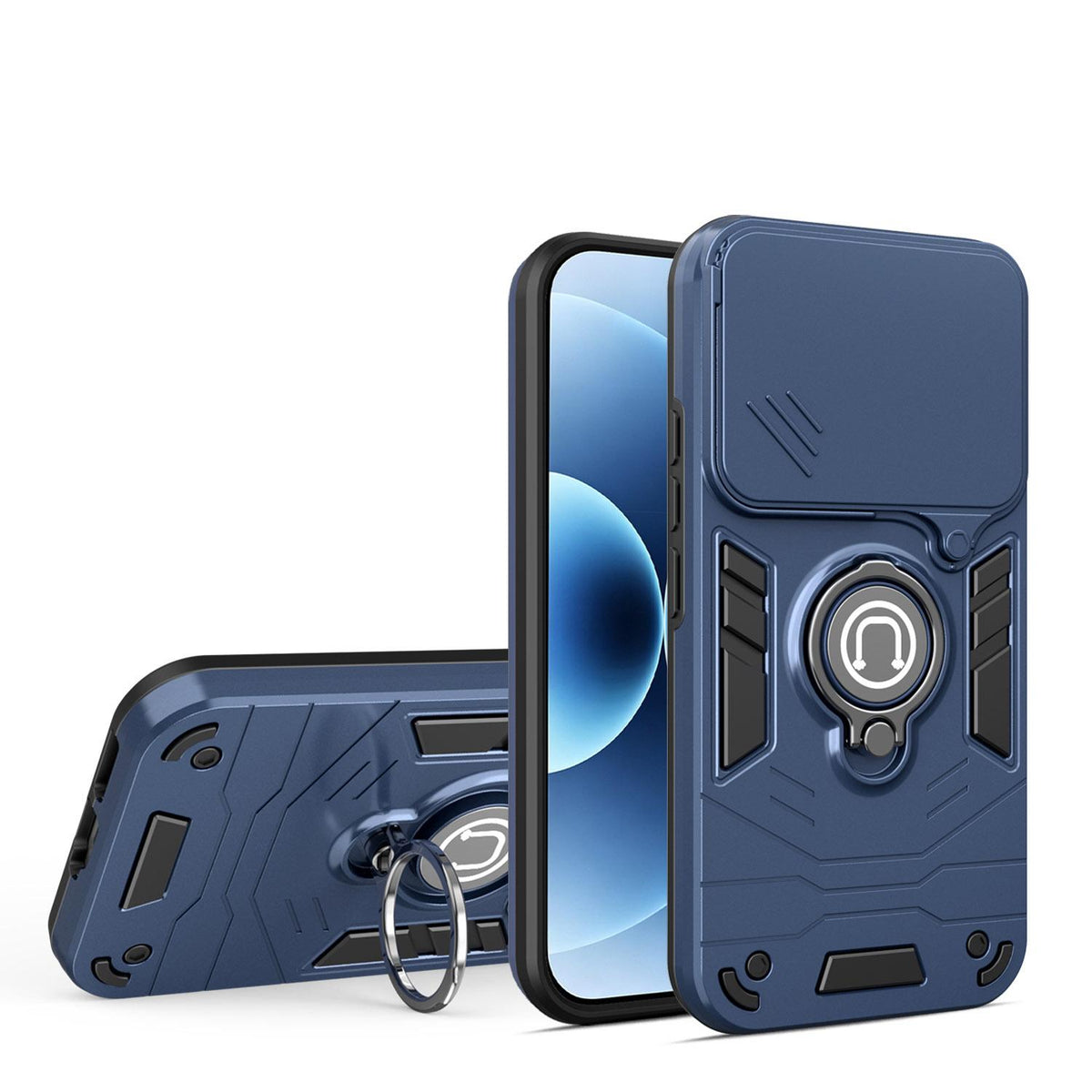 For Xiaomi 17T 5G Camshield Ring Holder Phone Case - Royal Blue - EDA009894001A