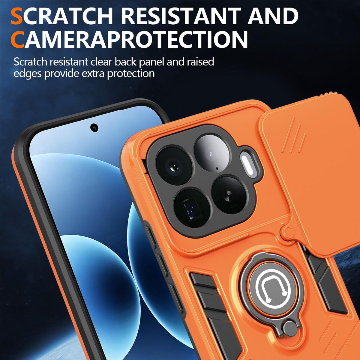 For Xiaomi 17T 5G Camshield Ring Holder Phone Case - Royal Blue - EDA009894001A